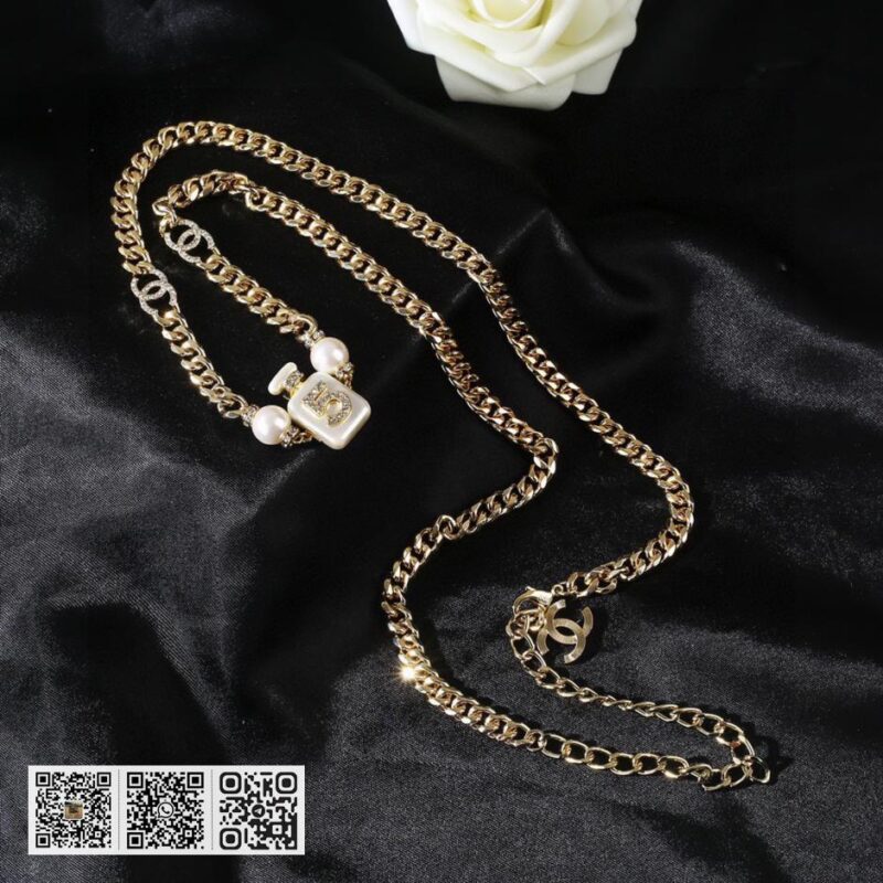 Chanel 珍珠香水瓶腰链 - Image 4