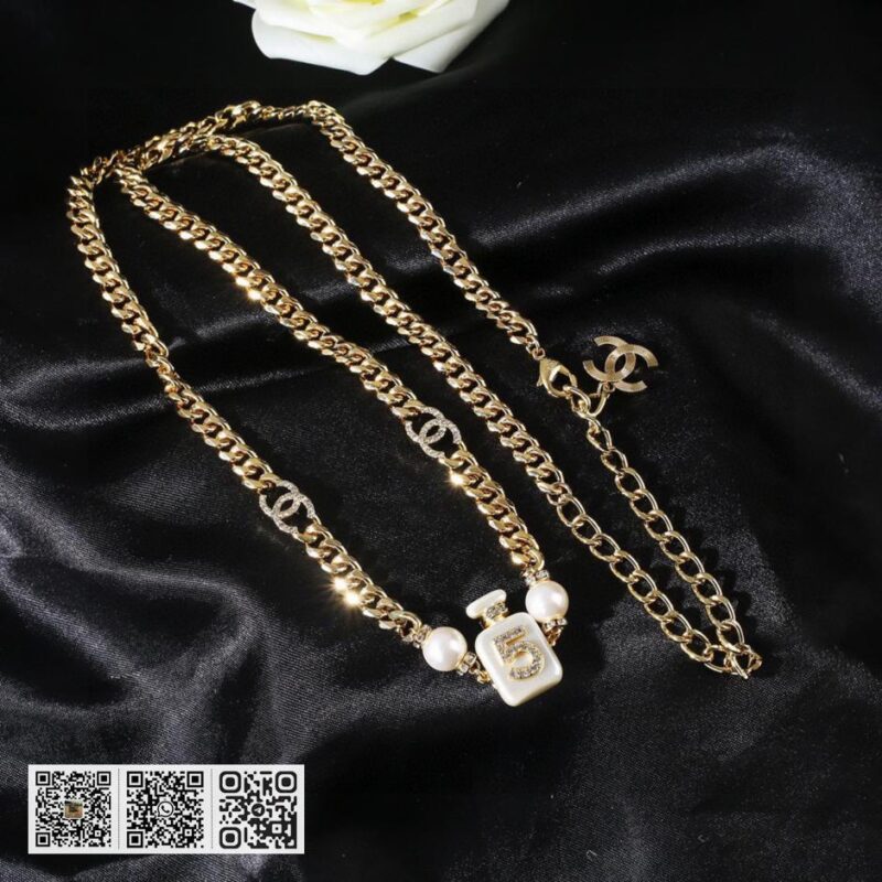 Chanel 珍珠香水瓶腰链 - Image 5