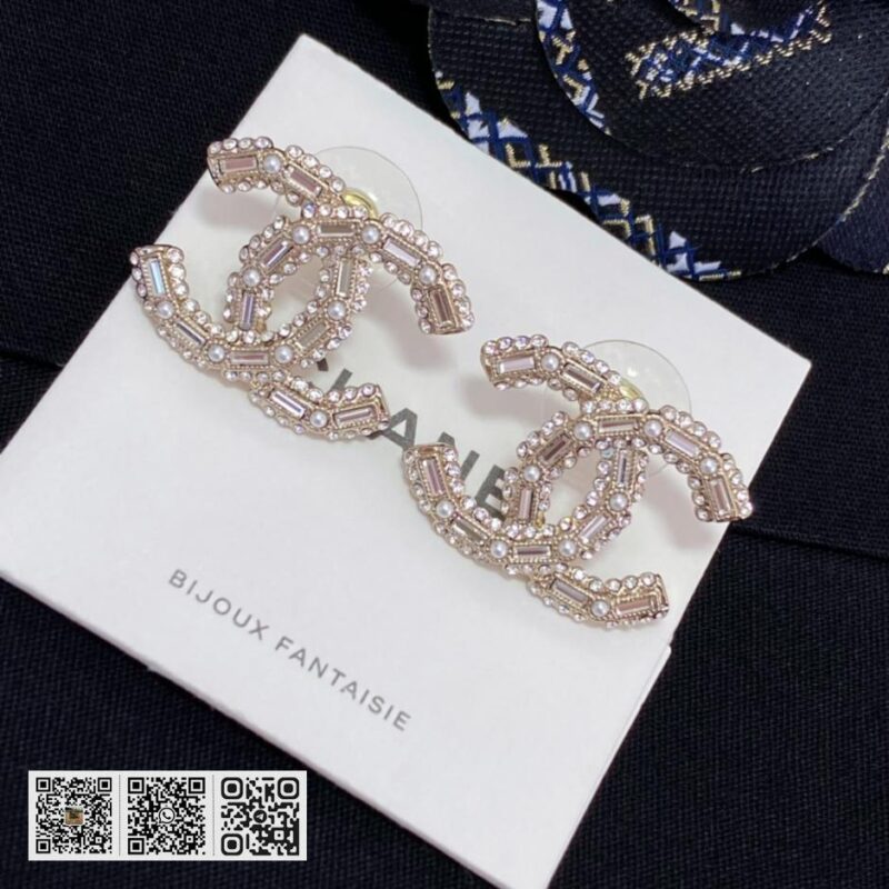 Chanel 22k双c长耳钉 - Image 4