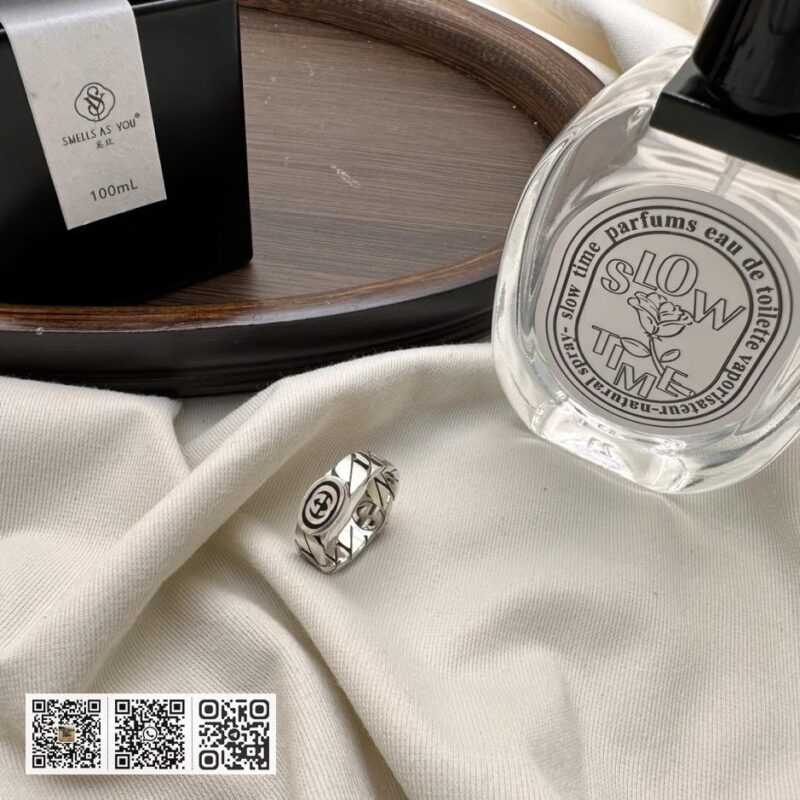 Gucci 互扣g黑珐琅戒指 - Image 3