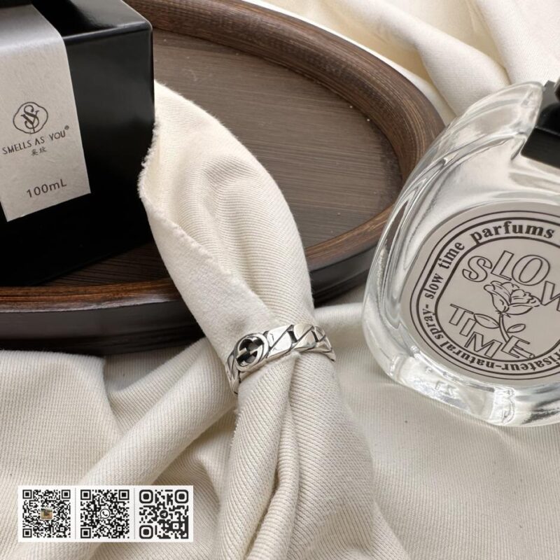 Gucci 互扣g黑珐琅戒指 - Image 6