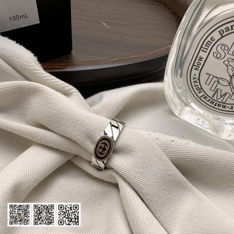 Gucci 互扣g黑珐琅戒指 - Image 7