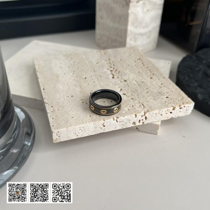 Gucci互扣式双G陶瓷戒指 - Image 6