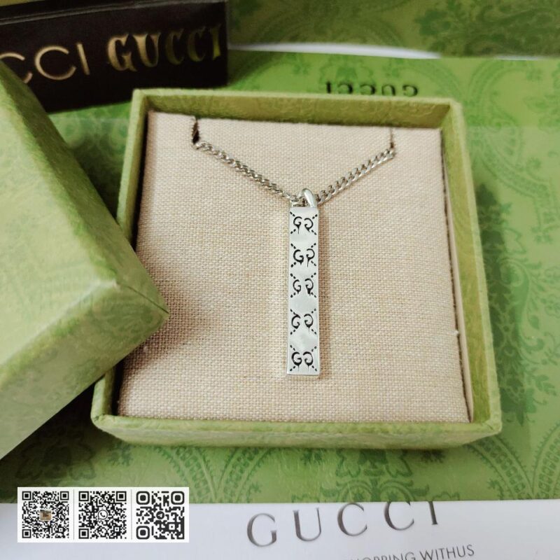 Gucci 双G条形吊坠项链 - Image 6