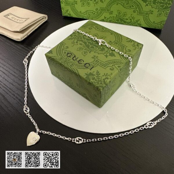 Gucci Heart互扣式双G项链