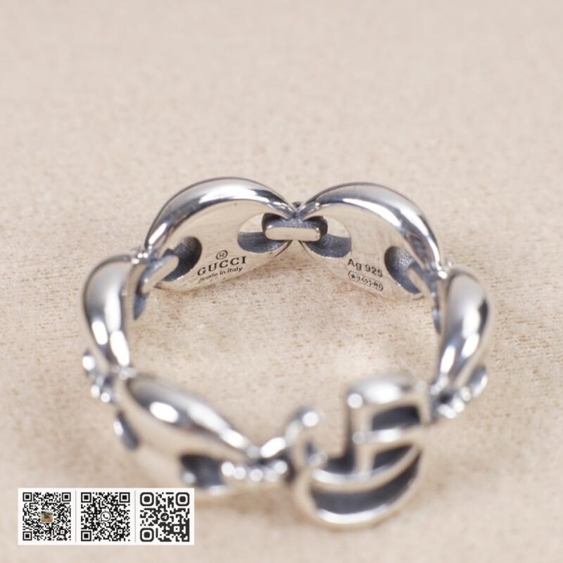 Gucci互扣式双g猪鼻子船锚戒指 - Image 8