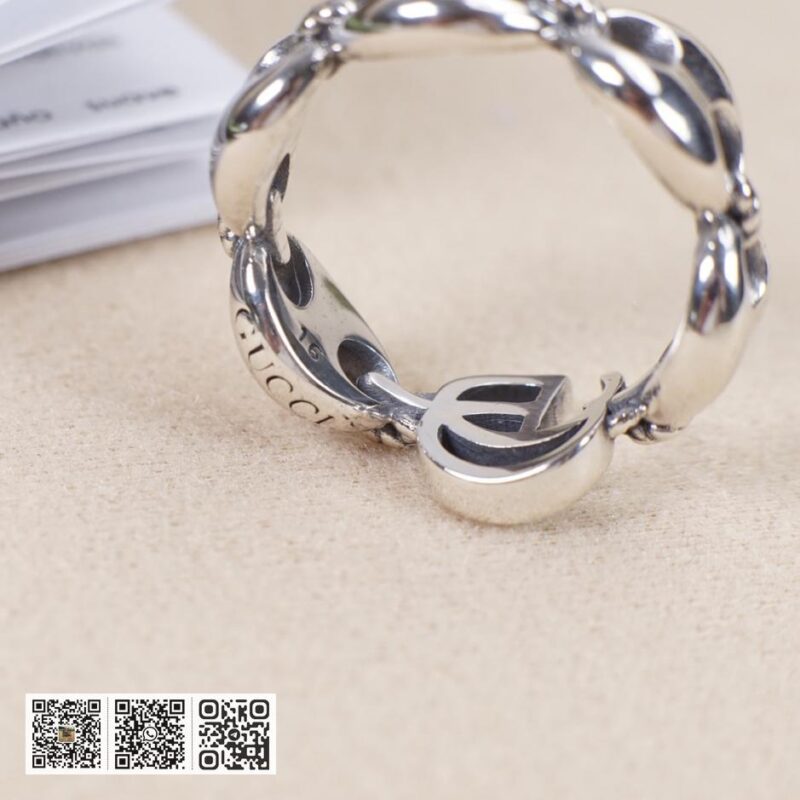 Gucci互扣式双g猪鼻子船锚戒指 - Image 9