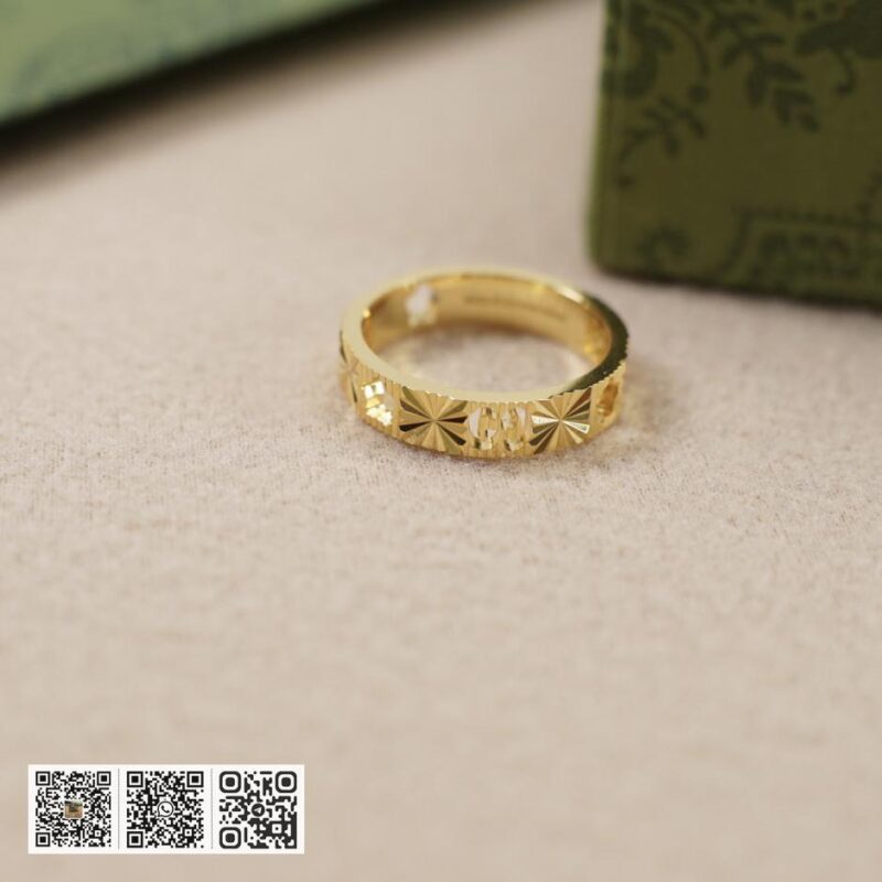 Gucci字母镂空双g星星戒指 - Image 6