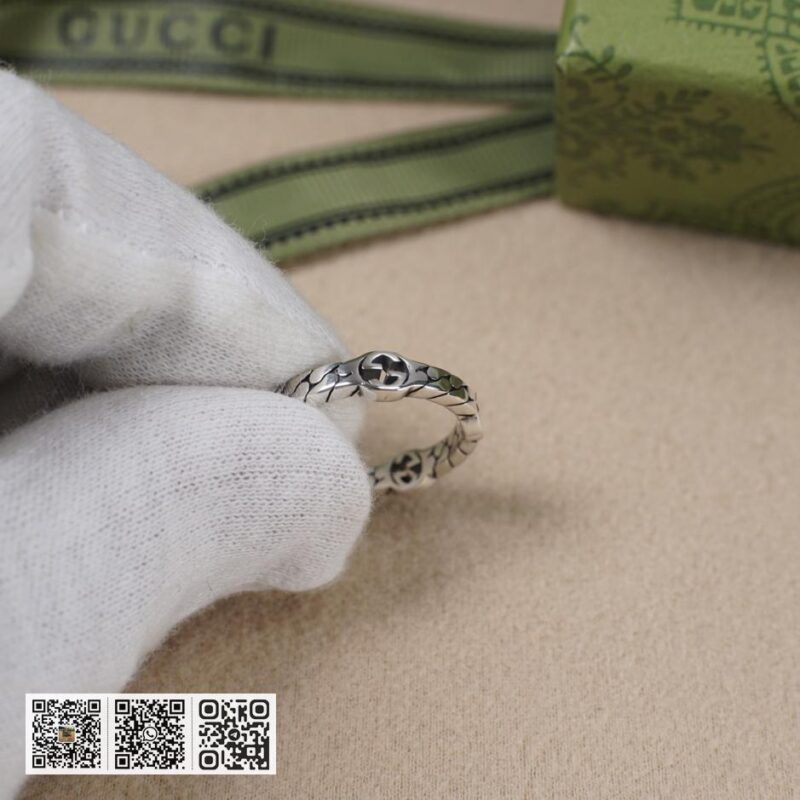 Gucci双g互扣式镂空戒指 - Image 7