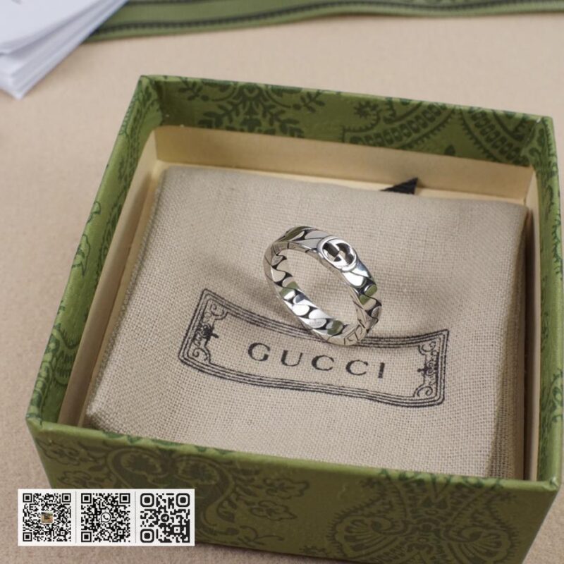 Gucci双g互扣式镂空戒指 - Image 4