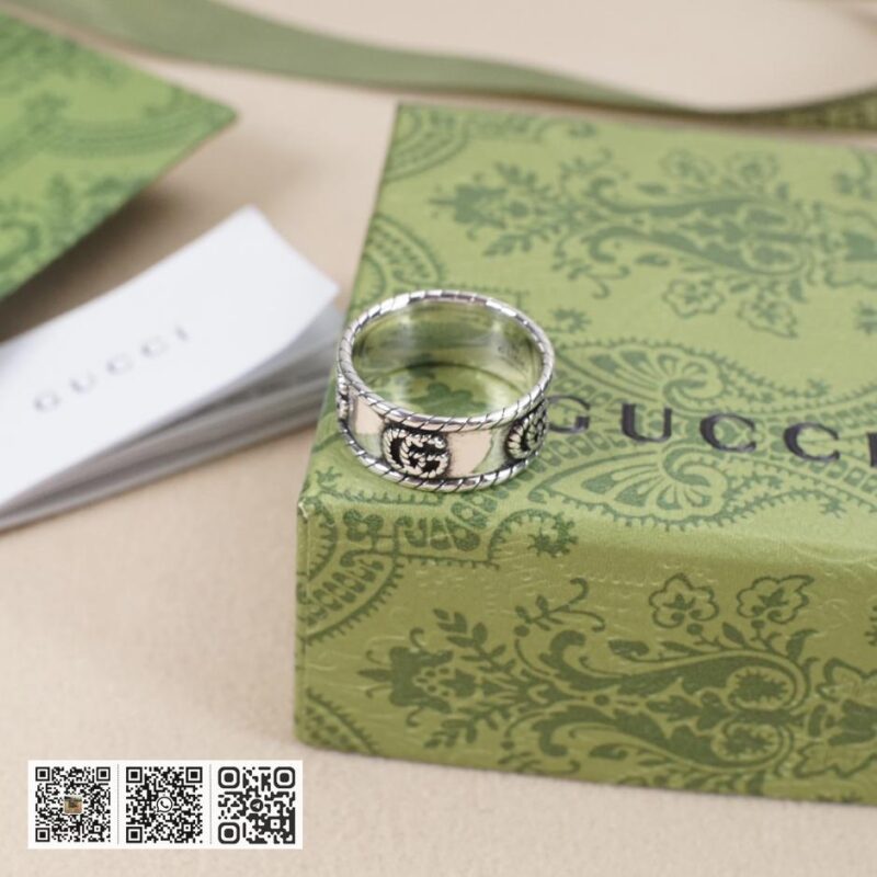 Gucci互扣式双g麻花戒指 - Image 3