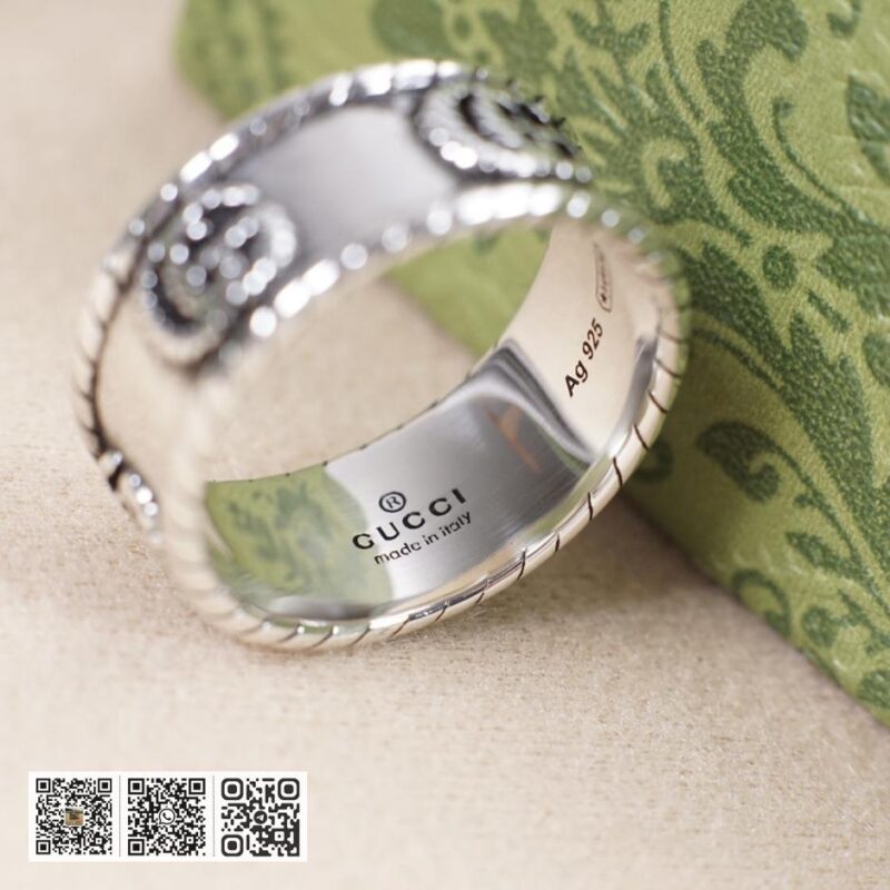 Gucci互扣式双g麻花戒指 - Image 5