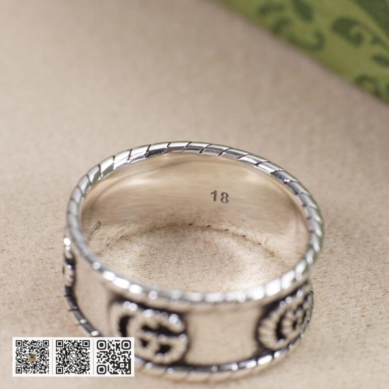 Gucci互扣式双g麻花戒指 - Image 6