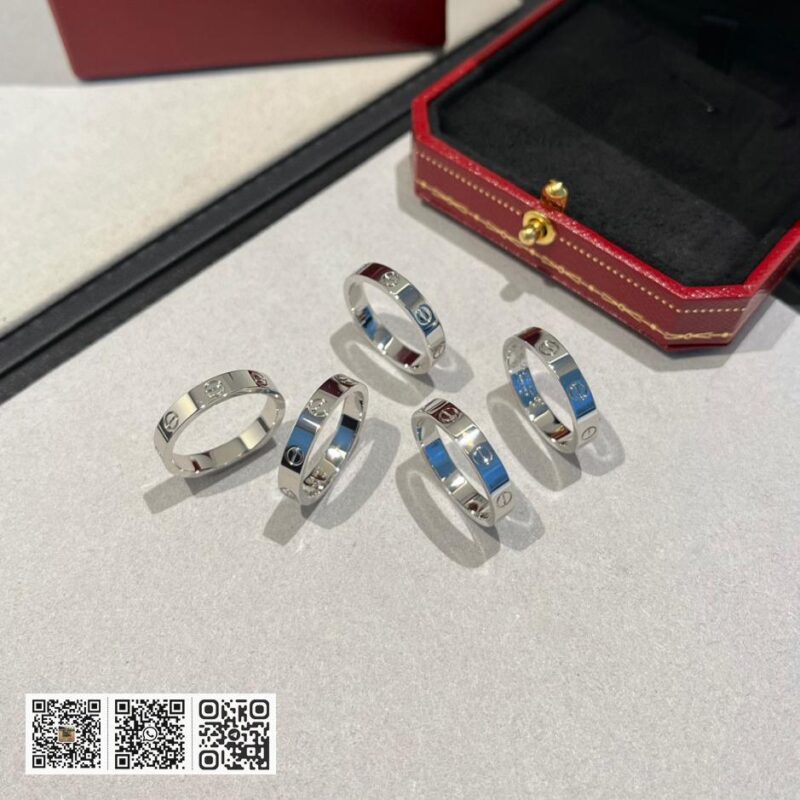 Cartier Love系列窄版无钻戒指 - Image 4