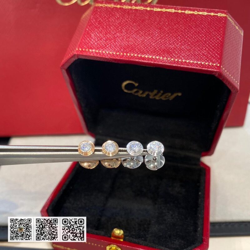 Cartier单钻耳环 - Image 2