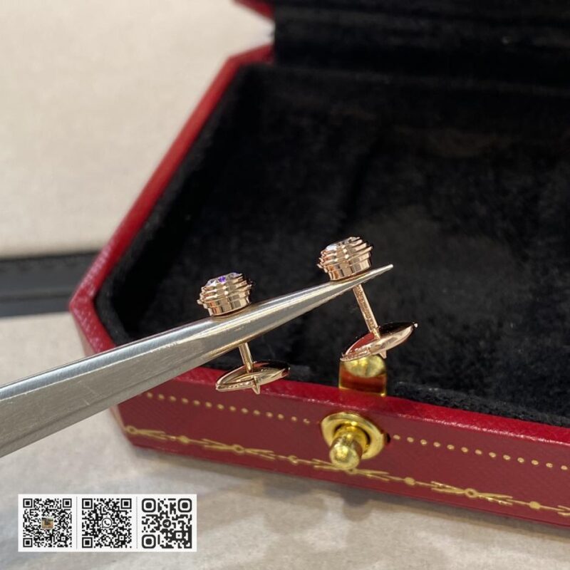 Cartier单钻耳环 - Image 4