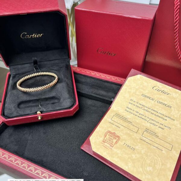 Cartier Clash系列窄式铆钉无钻手镯