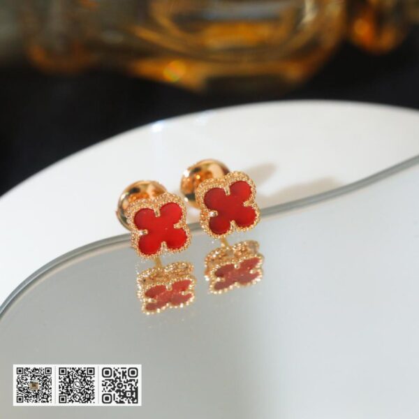 顶级版 Van Cleef &038; Arpels 四叶草mini耳钉
