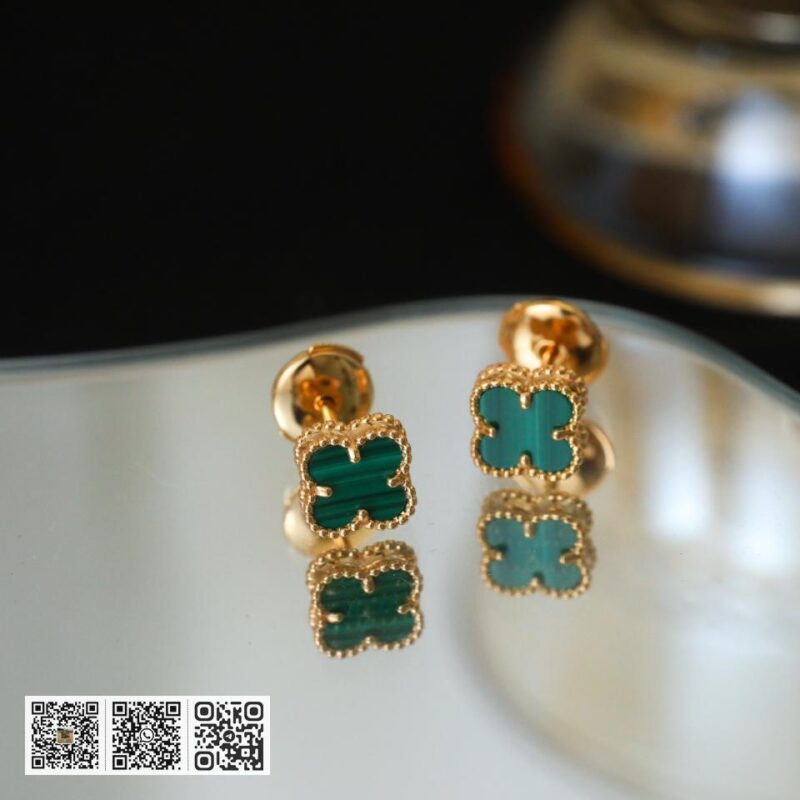 顶级版 Van Cleef &038; Arpels 四叶草mini耳钉 - Image 4