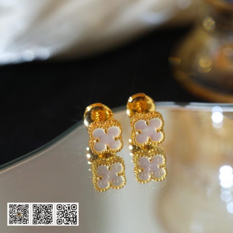 顶级版 Van Cleef &038; Arpels 四叶草mini耳钉 - Image 8