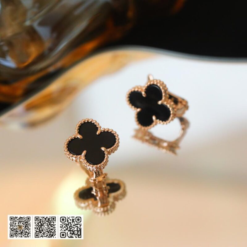 顶级版 Van Cleef &038; Arpels 四叶草 中号 耳钉 - Image 7