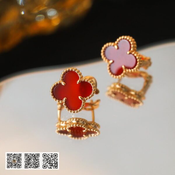 顶级版 Van Cleef &038; Arpels 四叶草 中号 耳钉