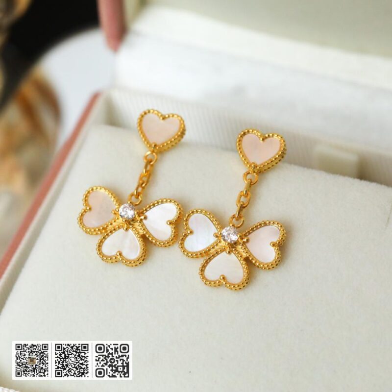 顶级版 Van Cleef &038; Arpels Sweet Alhambra系列耳钉 - Image 3