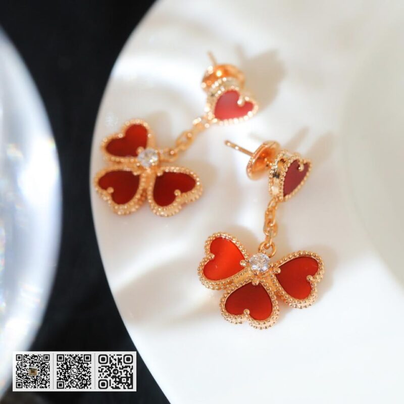 顶级版 Van Cleef &038; Arpels Sweet Alhambra系列耳钉 - Image 6