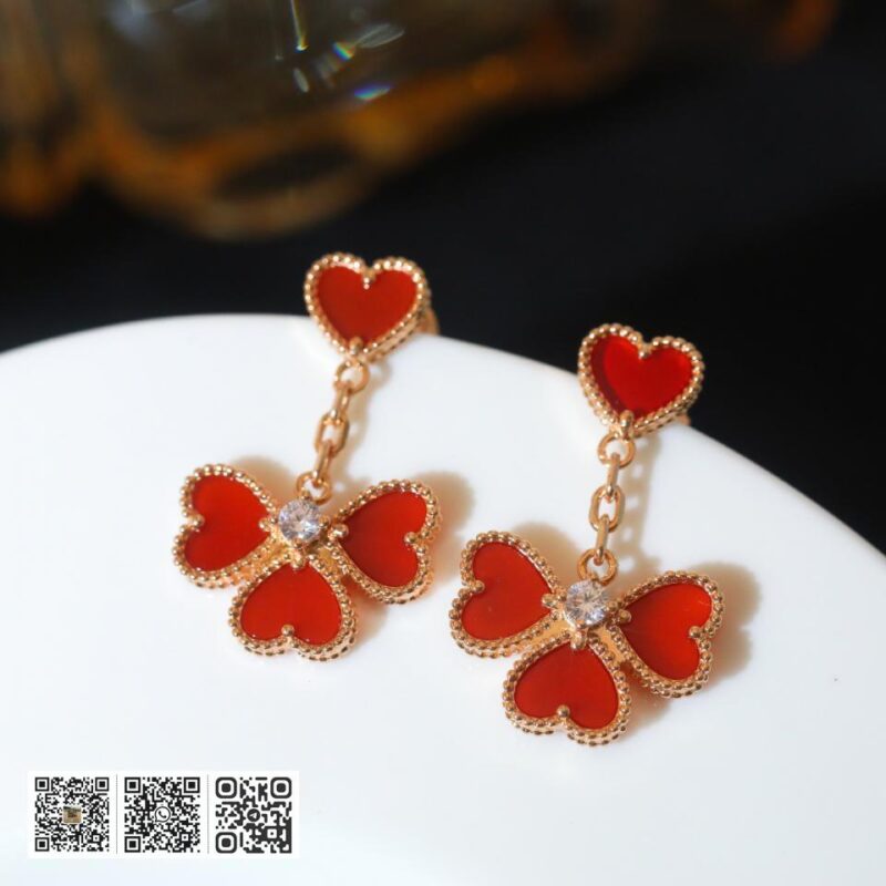 顶级版 Van Cleef &038; Arpels Sweet Alhambra系列耳钉 - Image 7