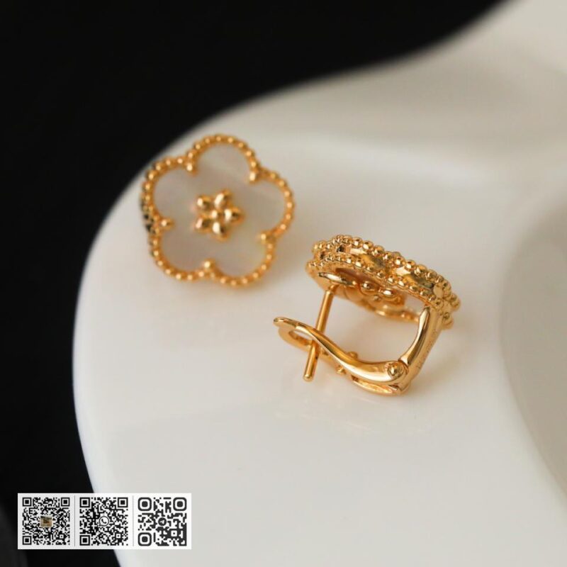 顶级版 Van Cleef &038; Arpels Lucky Spring系列梅花耳环 - Image 5