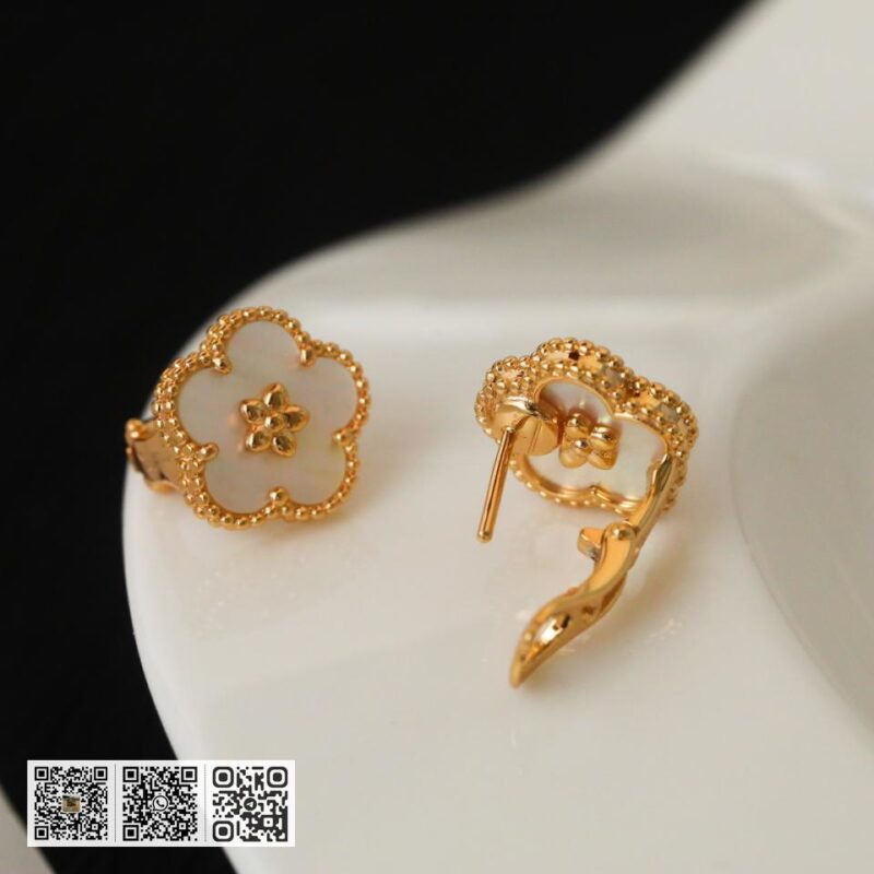 顶级版 Van Cleef &038; Arpels Lucky Spring系列梅花耳环 - Image 7