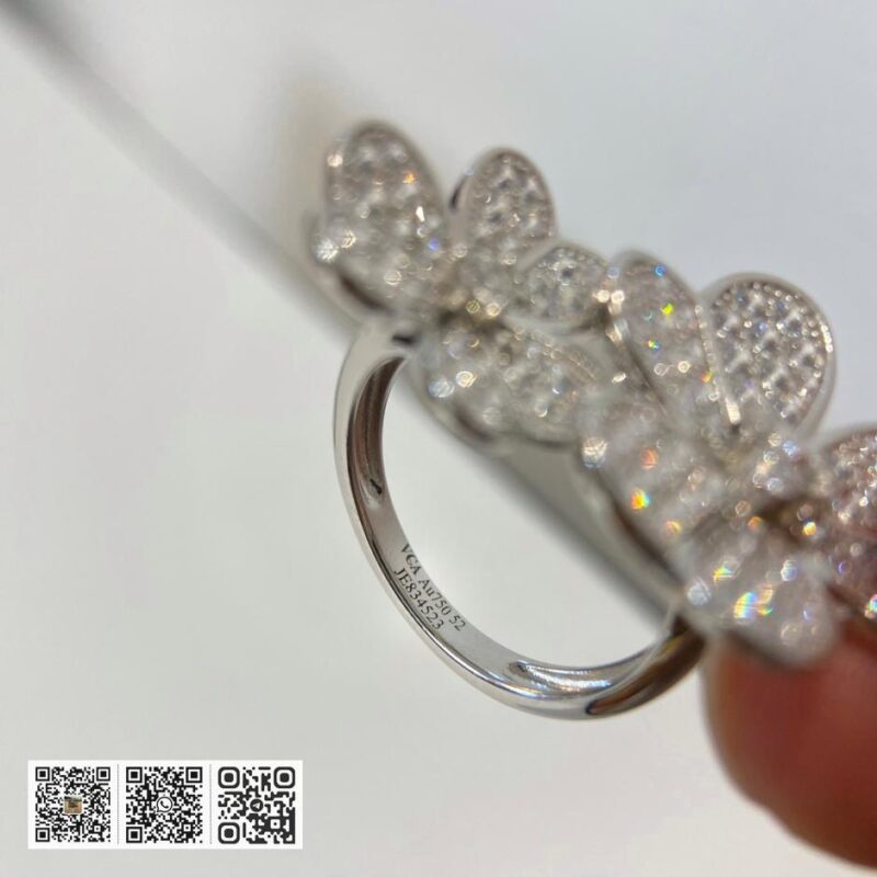 顶级版 Van Cleef &038; Arpels 三叶草Frivole 系列戒指 - Image 9