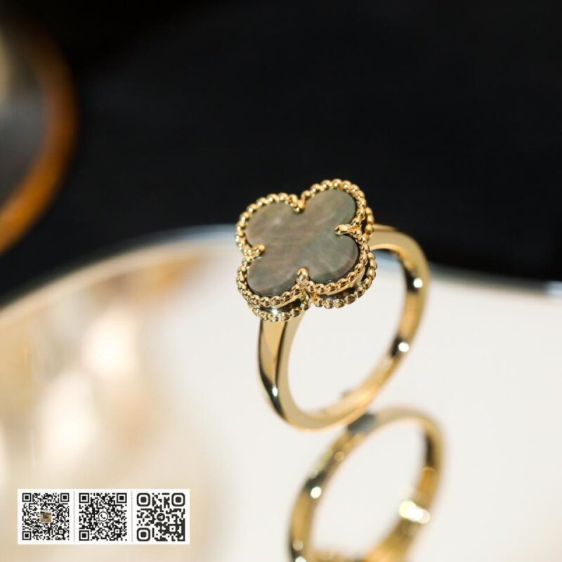 顶级版 Van Cleef &038; Arpels 四叶草戒指 - Image 4
