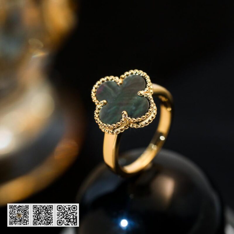 顶级版 Van Cleef &038; Arpels 四叶草戒指 - Image 5