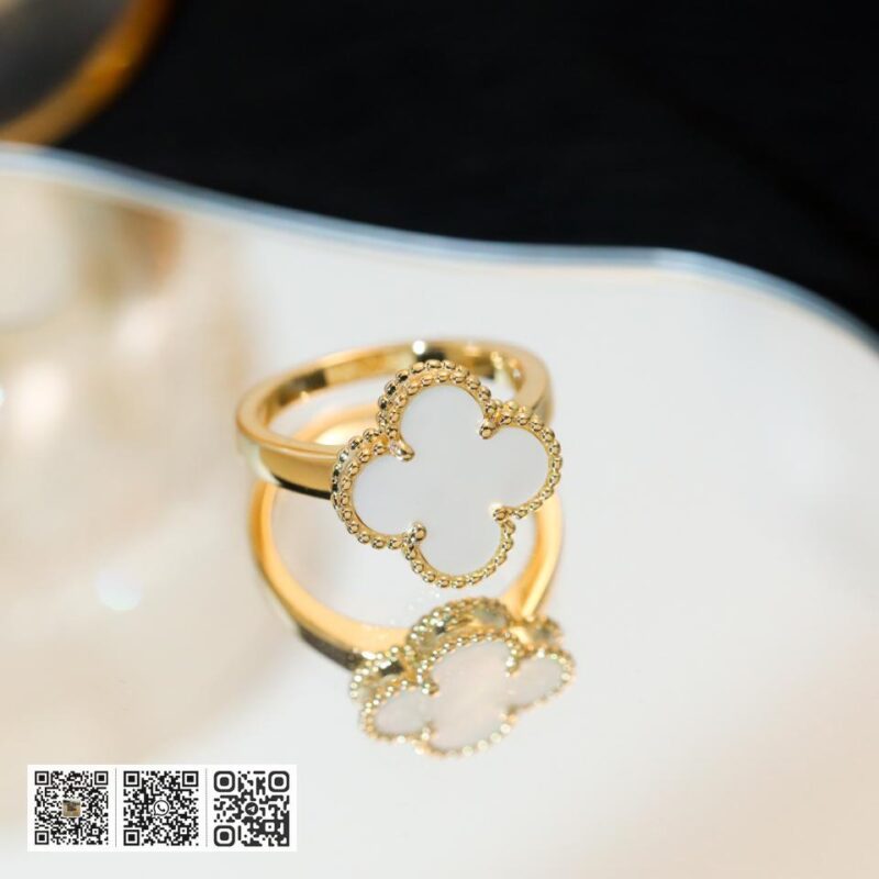 顶级版 Van Cleef &038; Arpels 四叶草戒指 - Image 9