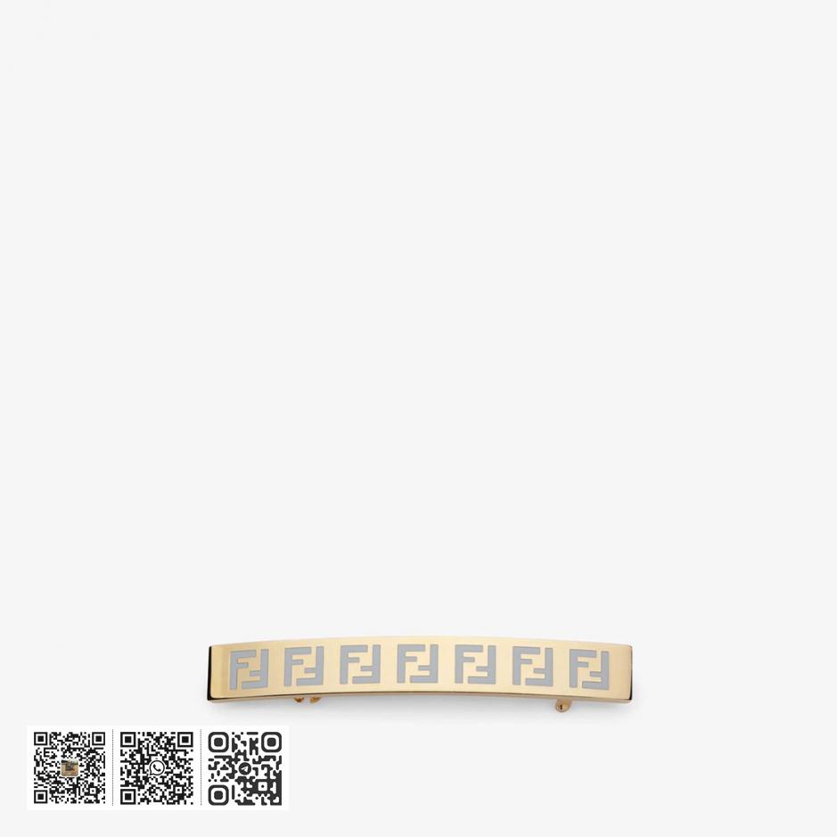Fendi 金属字母发夹 - Image 8