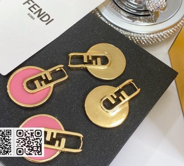 Fendi F字母耳环
