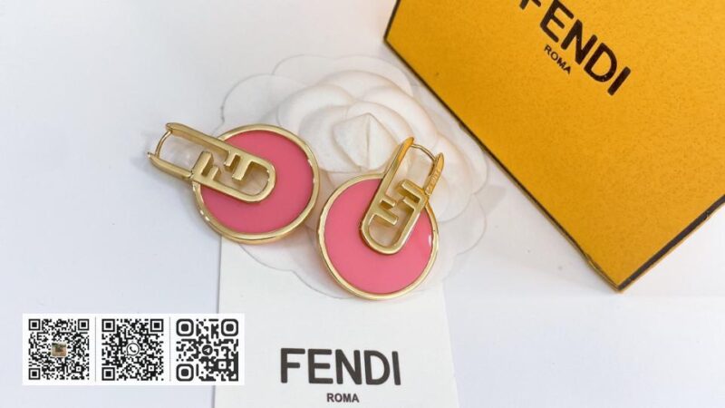 Fendi F字母耳环 - Image 2