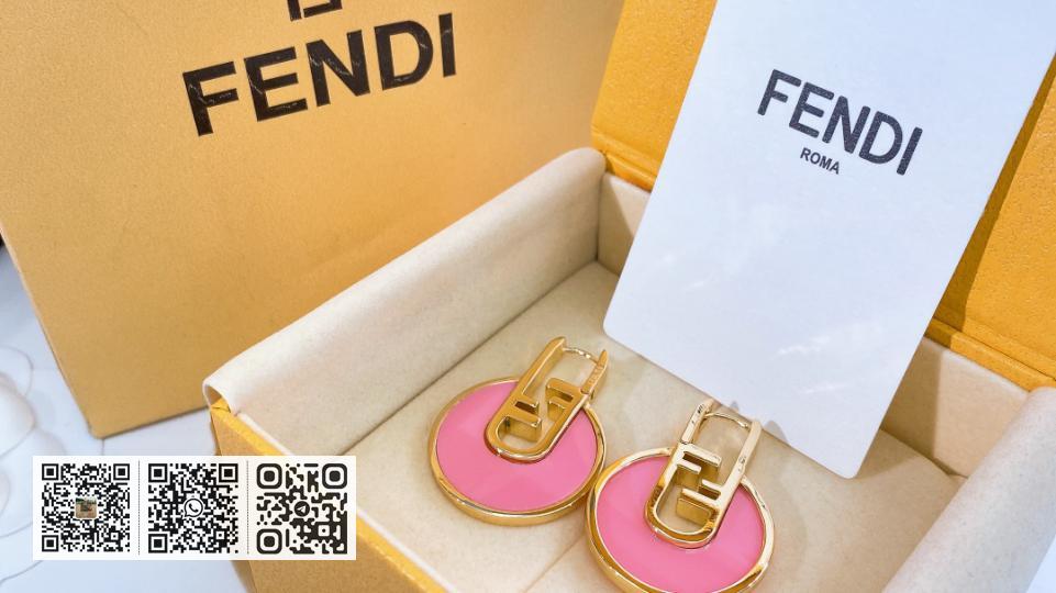 Fendi F字母耳环 - Image 3