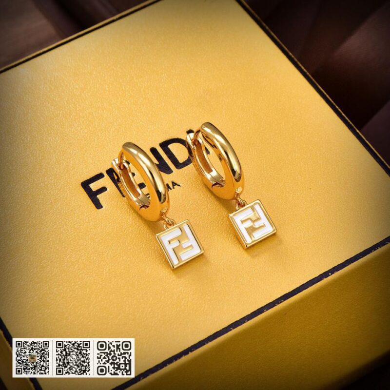FENDI logo耳环 - Image 4