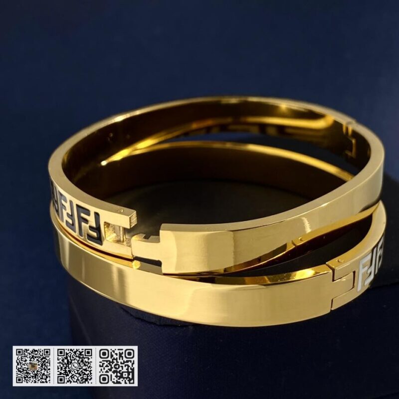 FENDI系列双F字母手镯戒指 - Image 6