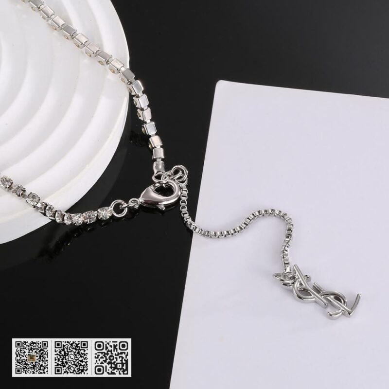 YSL 字母满钻项链 - Image 2