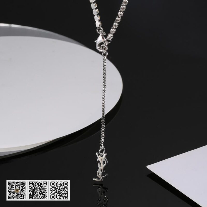 YSL 字母满钻项链 - Image 6