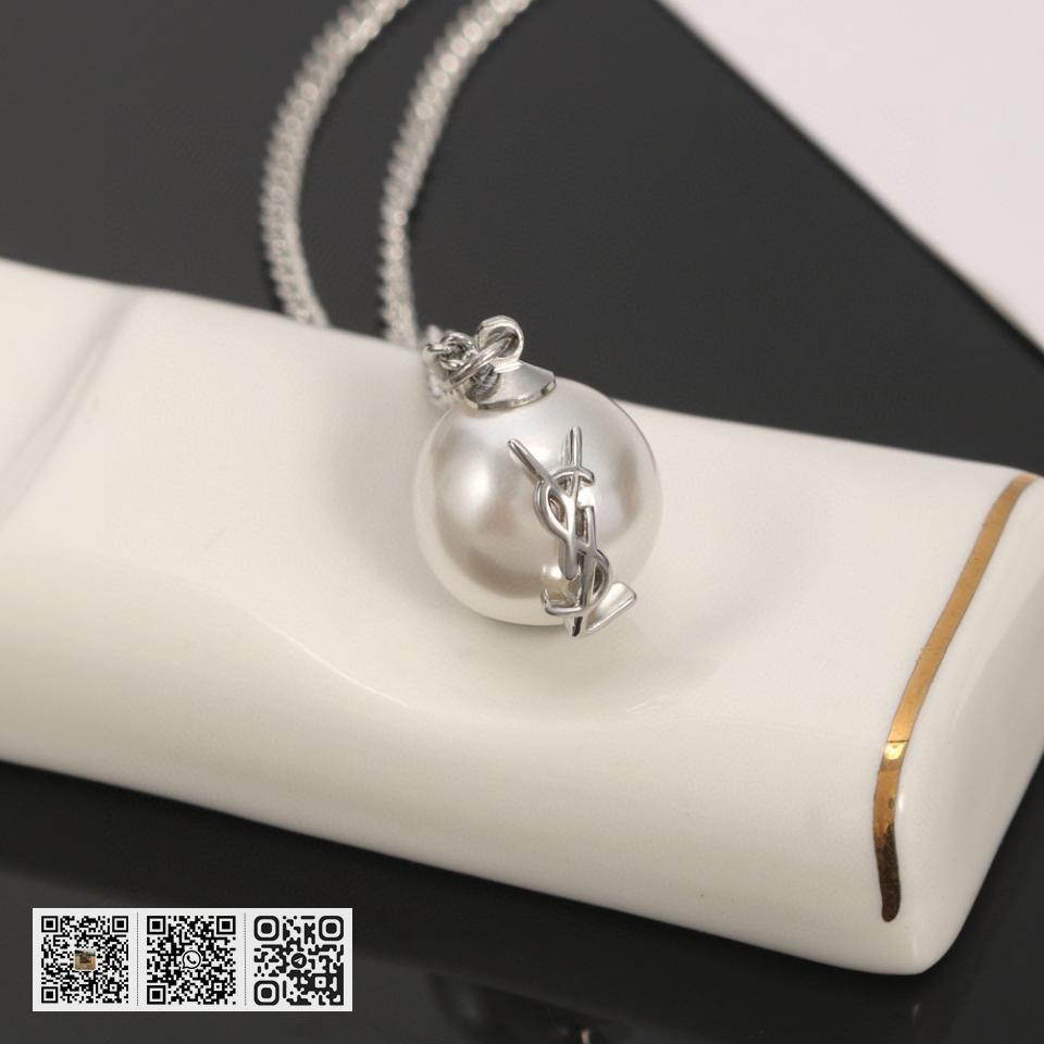YSL 单珍珠项链 - Image 2