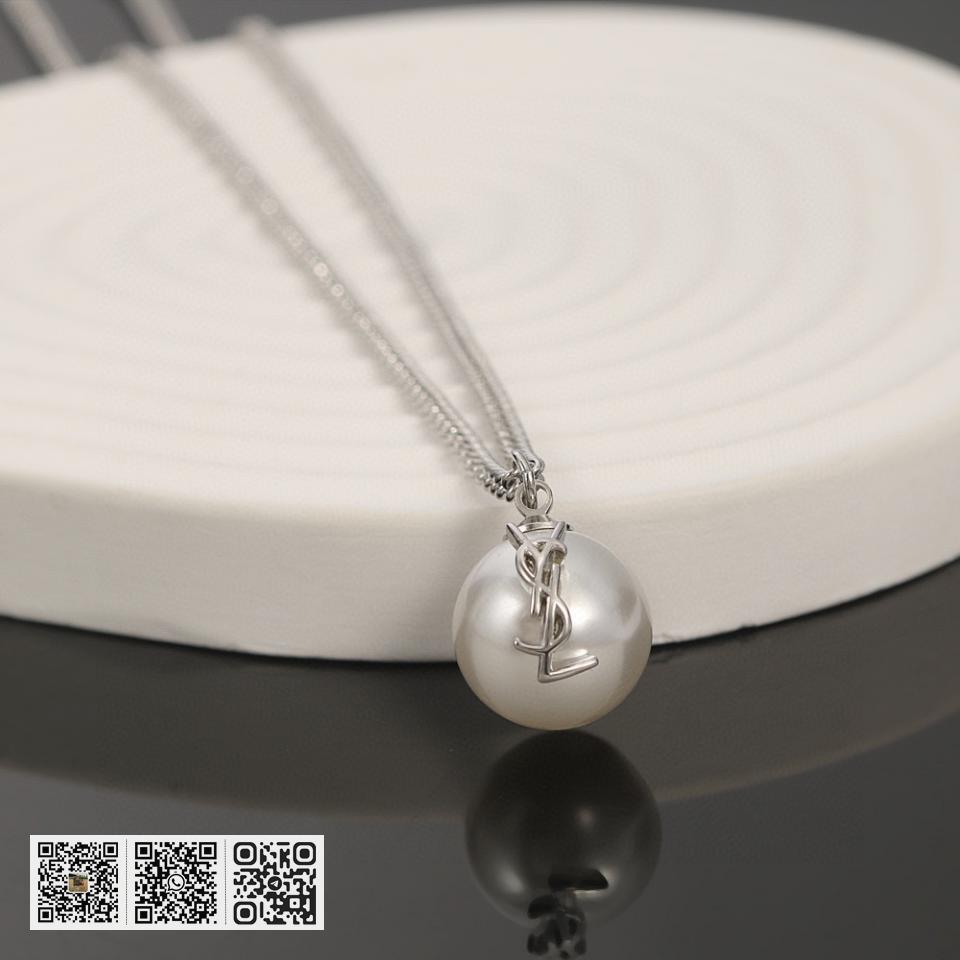 YSL 单珍珠项链 - Image 5