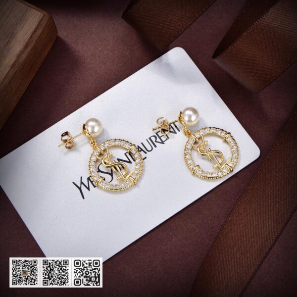 YSL 字母耳钉