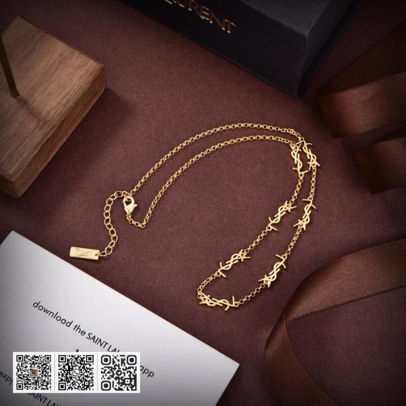 YSL 字母项链手链 - Image 5