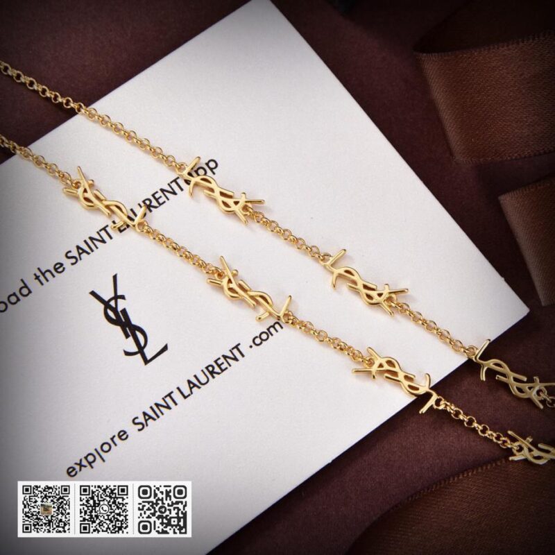 YSL 字母项链手链 - Image 6