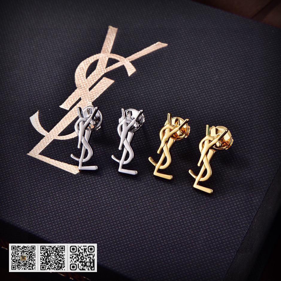 YSL 字母耳钉