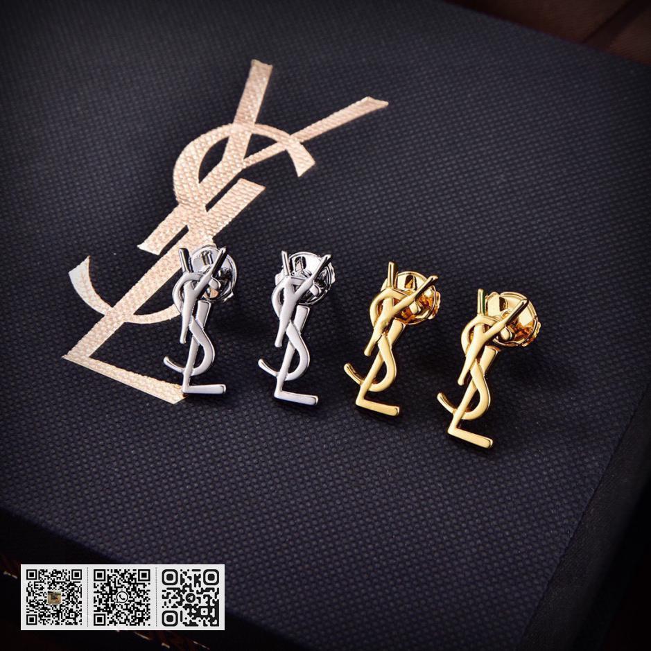 YSL 字母耳钉